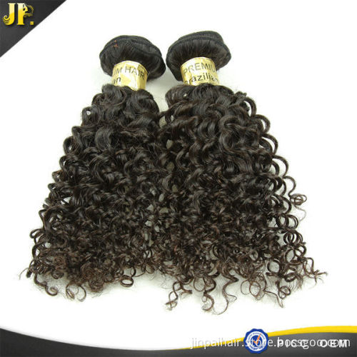 New Curly Wave Brazilian Remy Raw Human Hair Extension Top Of Head